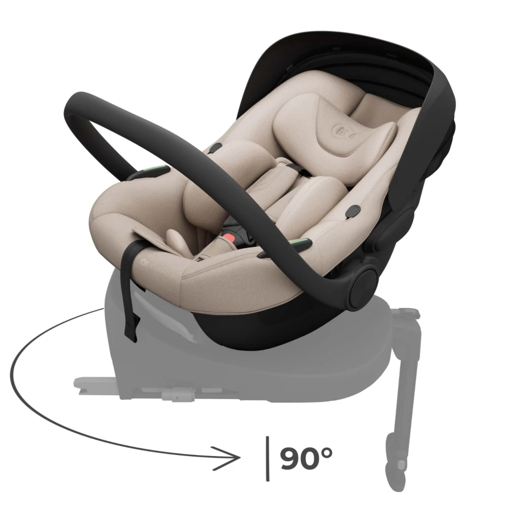 Scaun auto pentru copii kinderkraft i-light beige (kcilit00beg0000) 2