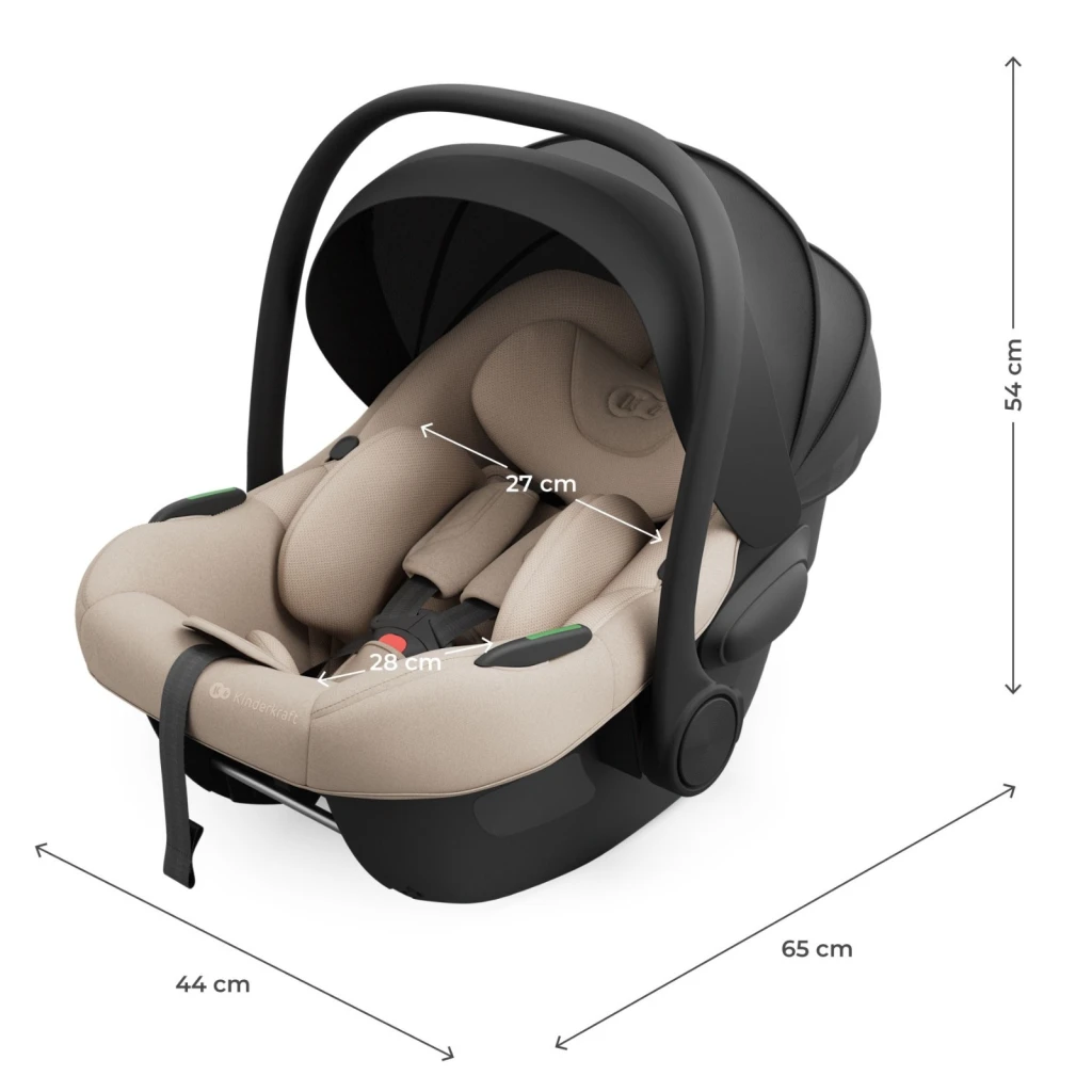Scaun auto pentru copii kinderkraft i-light beige (kcilit00beg0000) 8