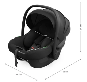 Scaun auto pentru copii kinderkraft i-light graphite black (kcilit00blk0000) Thumbnail 8