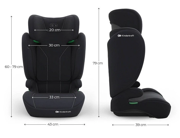 Детское автокресло kinderkraft i-spark 2 plus i-size black (kcispa02blkpl00) 5