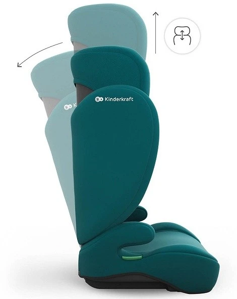 Детское автокресло kinderkraft i-spark 2 plus i-size green (kcispa02grepl00) 4