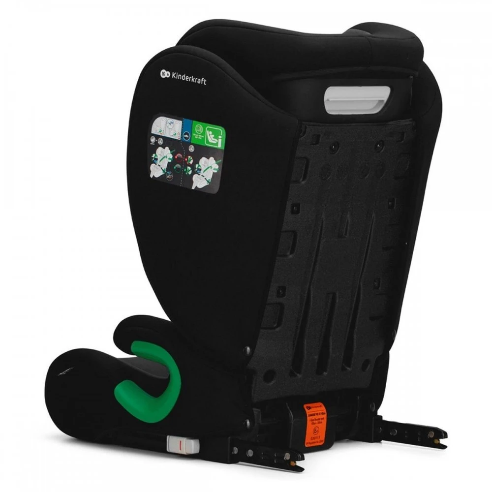 Scaun auto pentru copii kinderkraft junior fix 2 i-size graphite black (kcjufi20blk0000) 6