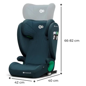 Scaun auto pentru copii kinderkraft junior fix 2 i-size harbor blue (kcjufi20blu0000) Thumbnail 4