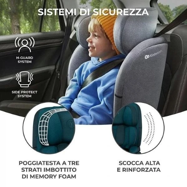 Детское автокресло kinderkraft oneto 3 i-size harbor blue (kcone300blu0000) 6