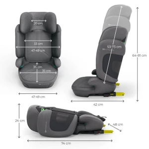 Детское автокресло kinderkraft xpand 2 pro i-size grey (kcxppr02gry0000) Thumbnail 8
