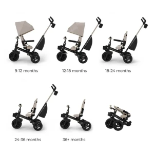 Bicicletă pentru copii kinderkraft aveo 2 plus beige (kraveo02beg0000) Thumbnail 2