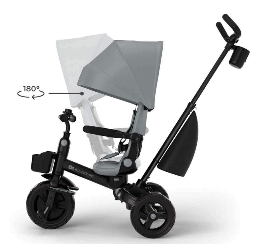Bicicletă pentru copii kinderkraft aveo 2 plus grey (kraveo02gry0000) 4