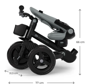 Bicicletă pentru copii kinderkraft aveo 2 plus grey (kraveo02gry0000) Thumbnail 8