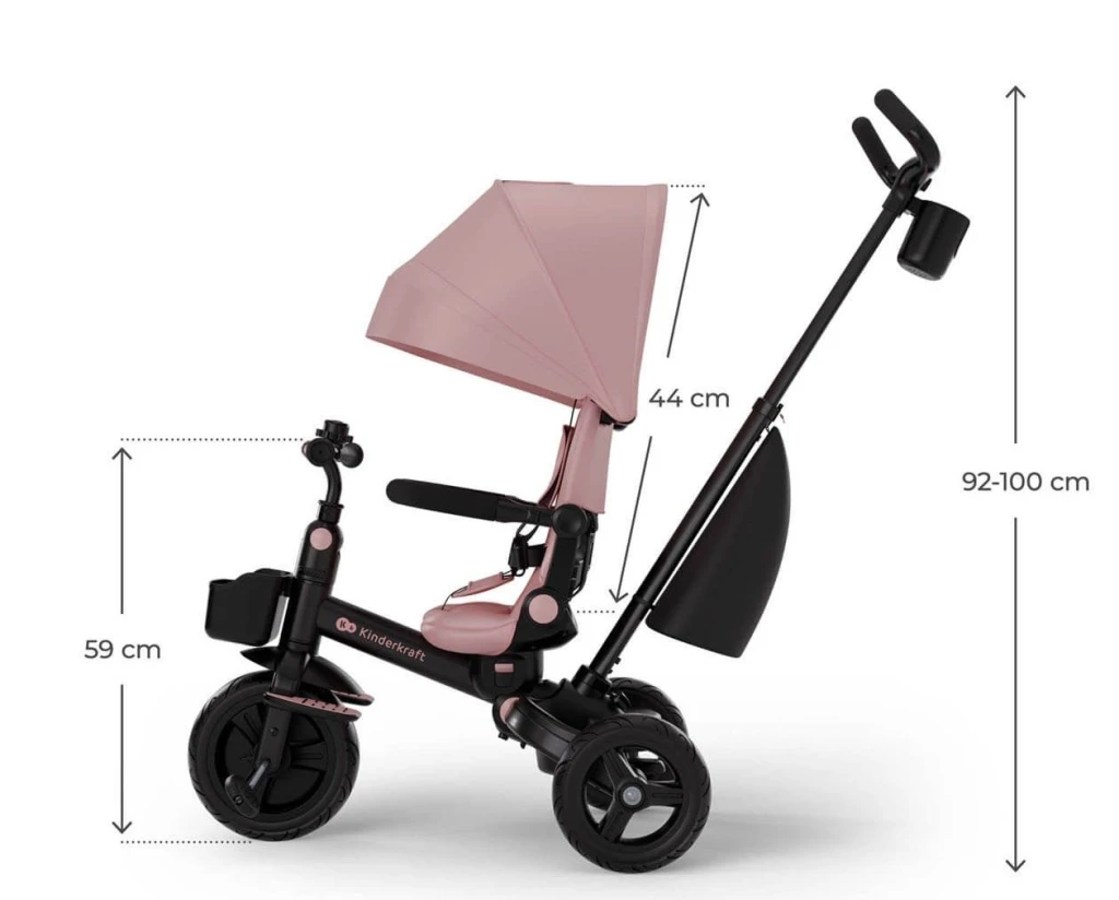 Детский велосипед kinderkraft aveo 2 plus pink (kraveo02pnk0000) 7