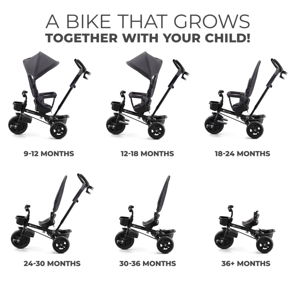 Bicicletă pentru copii kinderkraft aveo malachite grey (kraveo00gry0000) 10