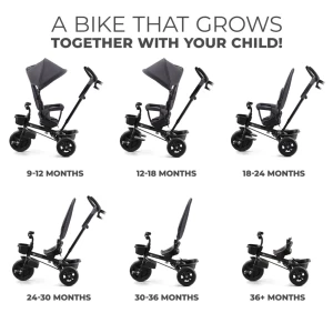 Bicicletă pentru copii kinderkraft aveo malachite grey (kraveo00gry0000) Thumbnail 10
