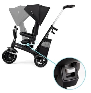 Bicicletă pentru copii kinderkraft easytwist black (kreasy00blk0000) Thumbnail 8