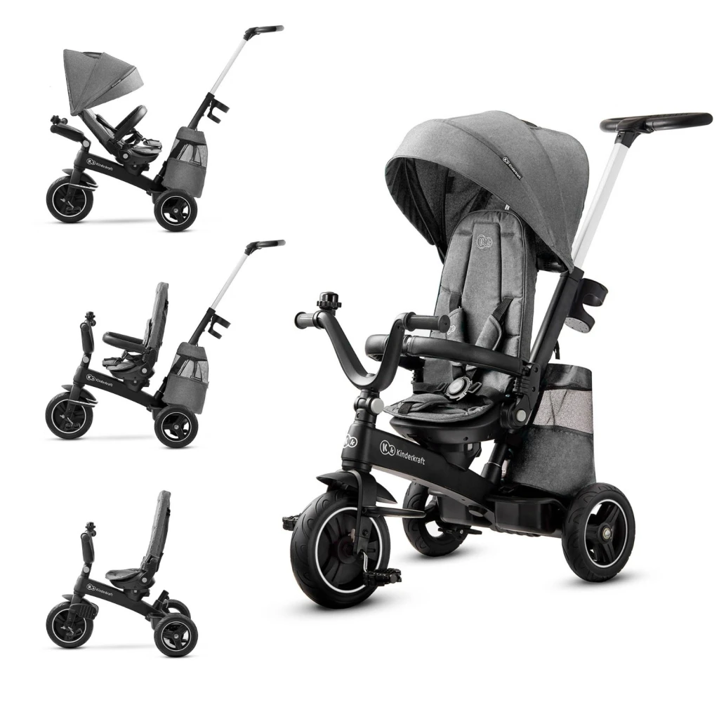 Bicicletă pentru copii kinderkraft easytwist gray (kkretwigry0000) 6