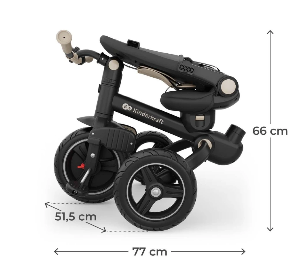 Bicicletă pentru copii kinderkraft spinstep 2 plus beige (krspst02begpl00) 9