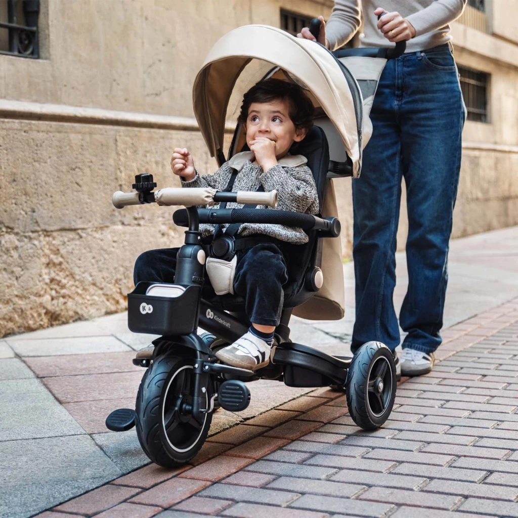 Bicicletă pentru copii kinderkraft spinstep 2 plus beige (krspst02begpl00) 5