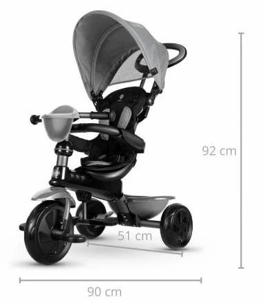 Bicicletă pentru copii qplay cosy grey 5