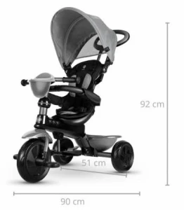 Bicicletă pentru copii qplay cosy grey Thumbnail 5