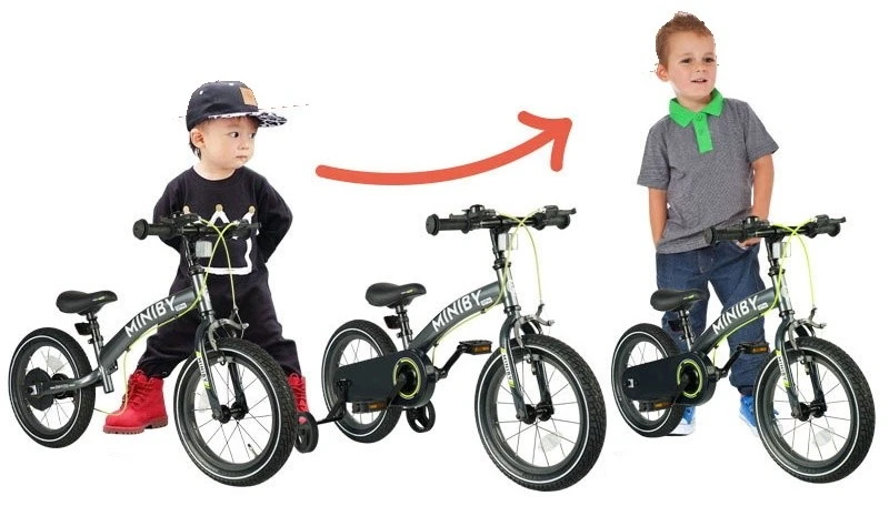 Bicicletă pentru copii qplay miniby 3in1 14 grey 5