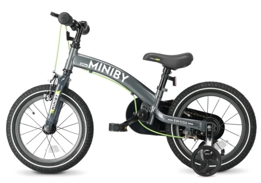 Bicicletă pentru copii qplay miniby 3in1 14 grey 2