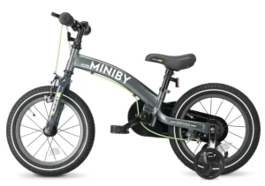 Bicicletă pentru copii qplay miniby 3in1 14 grey Thumbnail 2