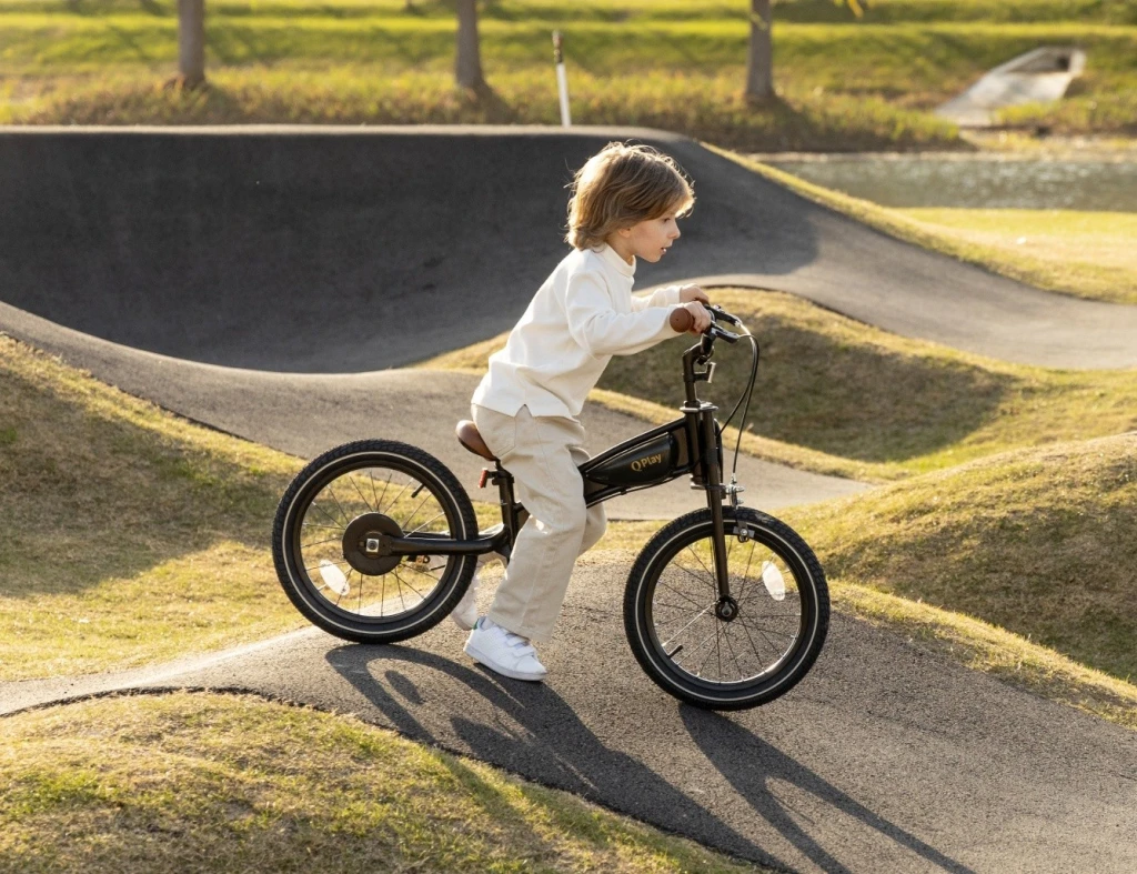 Bicicletă pentru copii qplay motor 3in1 16 black 3