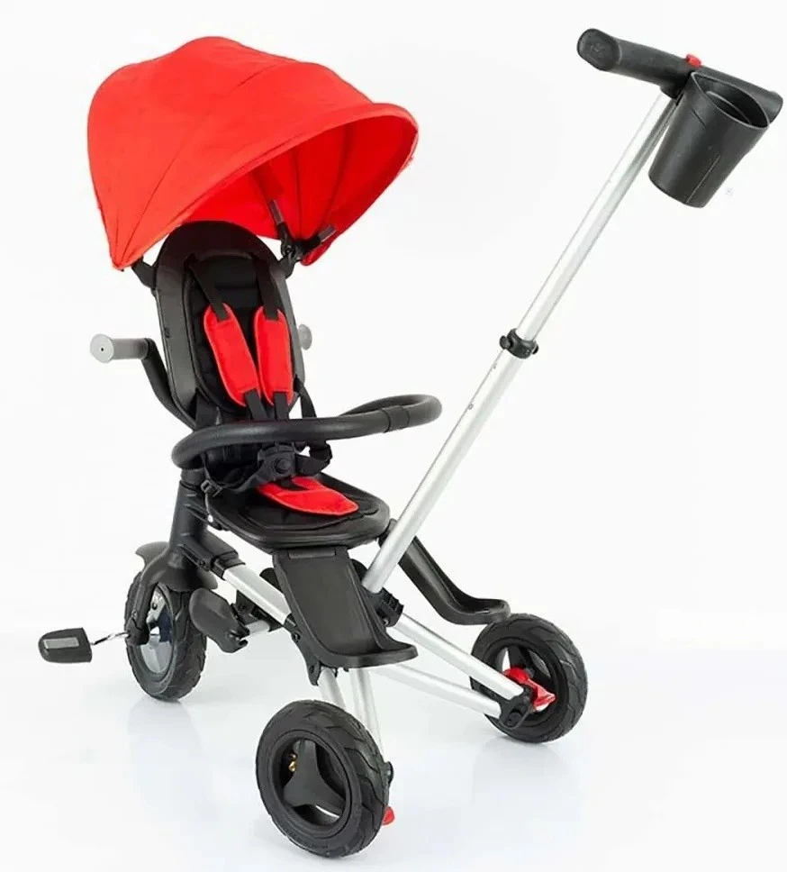 Детский велосипед qplay nova plus rubber red 2