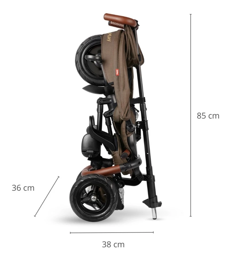 Bicicletă pentru copii qplay rito deluxe brown 7