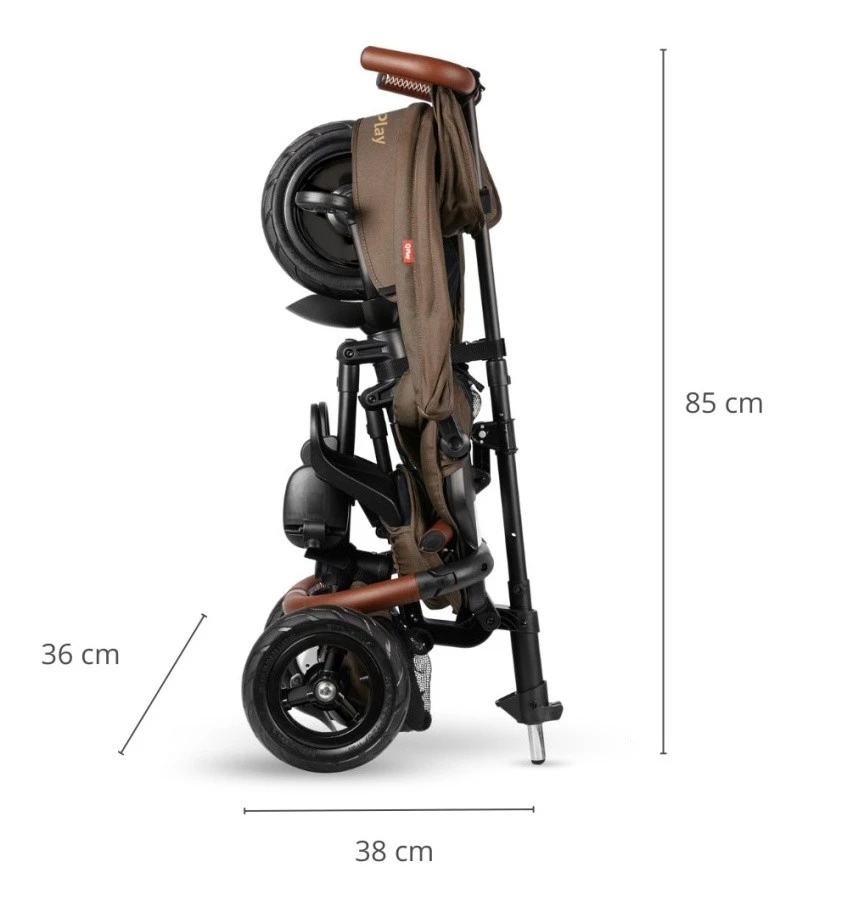 Детский велосипед qplay rito deluxe brown 7