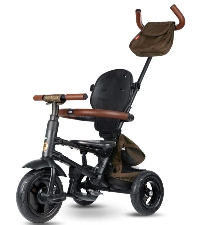 Детский велосипед qplay rito deluxe brown 4