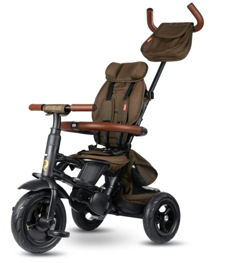 Детский велосипед qplay rito deluxe brown 3