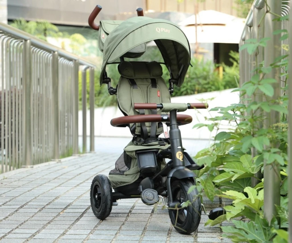 Детский велосипед qplay rito deluxe olive green 4