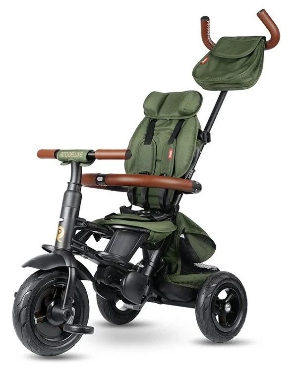 Детский велосипед qplay rito deluxe olive green 5
