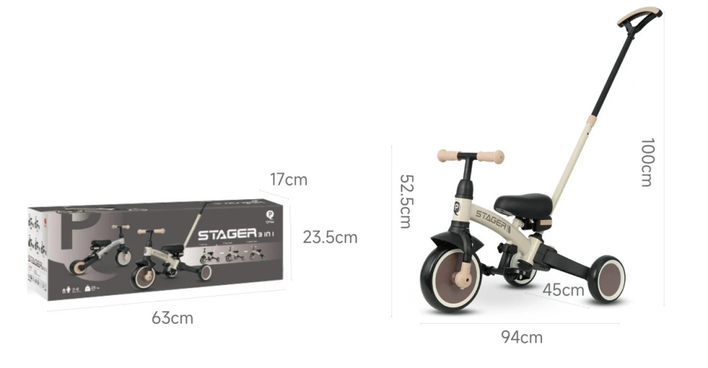 Bicicletă pentru copii qplay stager 3 in1 green 3
