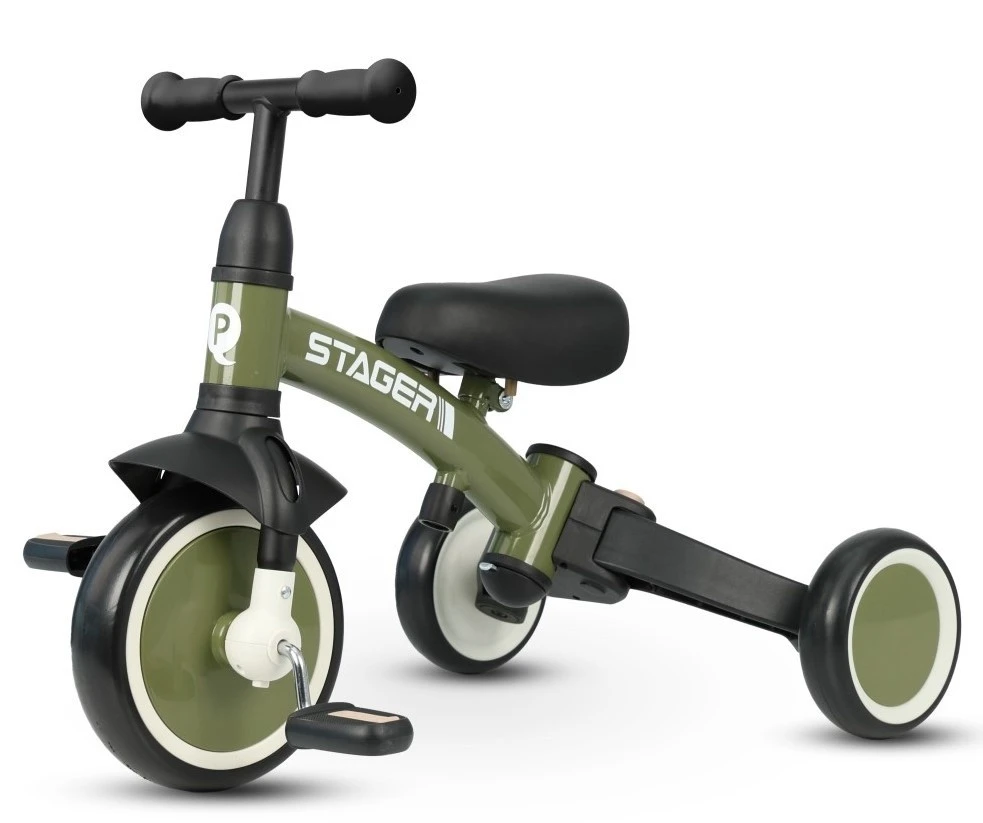 Bicicletă pentru copii qplay stager 3 in1 green 2
