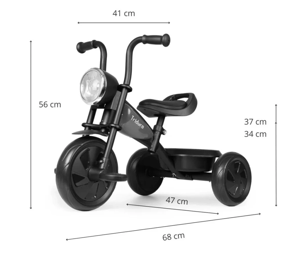 Bicicletă pentru copii qplay triduro black 2