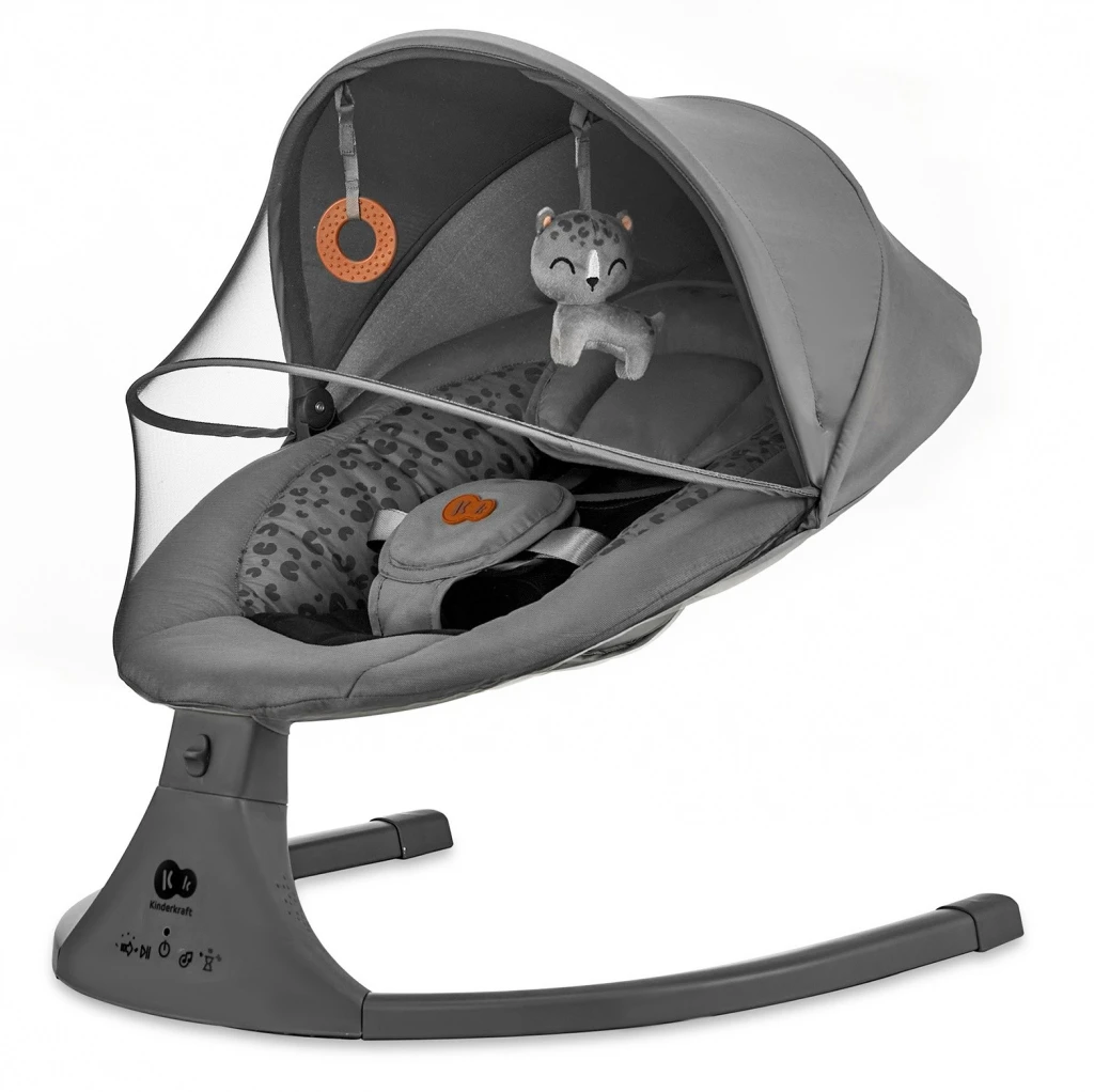 Leagăn pentru bebeluși kinderkraft lumi 2 dark grey (kblumi02dgr0000) 4