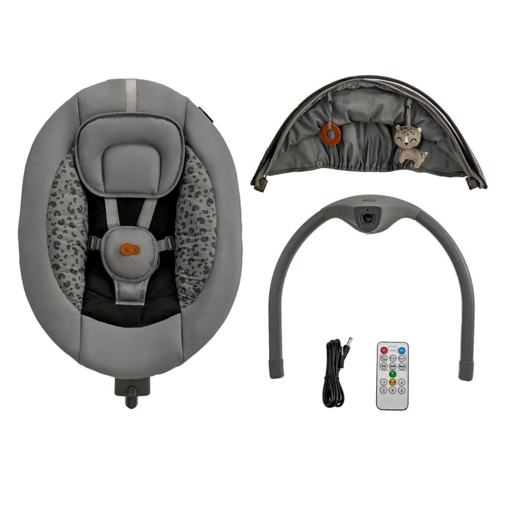 Leagăn pentru bebeluși kinderkraft lumi 2 dark grey (kblumi02dgr0000) 6