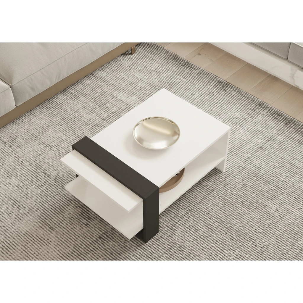 Журнальный столик hanah home funda anthracite white 3