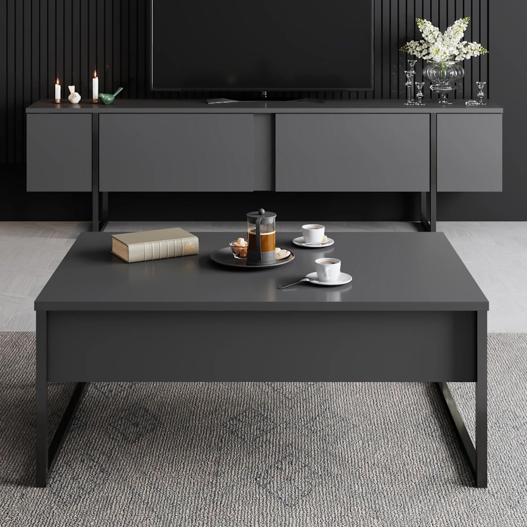 Журнальный столик hanah home luxe anthracite black 2
