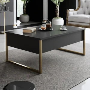 Журнальный столик hanah home luxe anthracite black Thumbnail 6