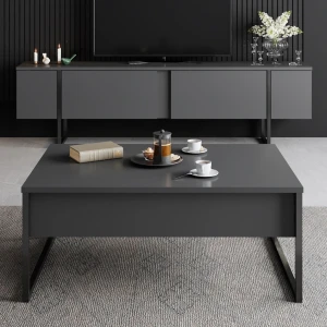 Журнальный столик hanah home luxe anthracite black Thumbnail 2