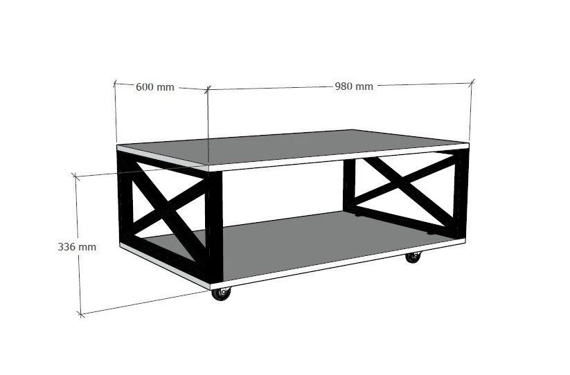 Журнальный столик hanah home refia atlantic pine 6