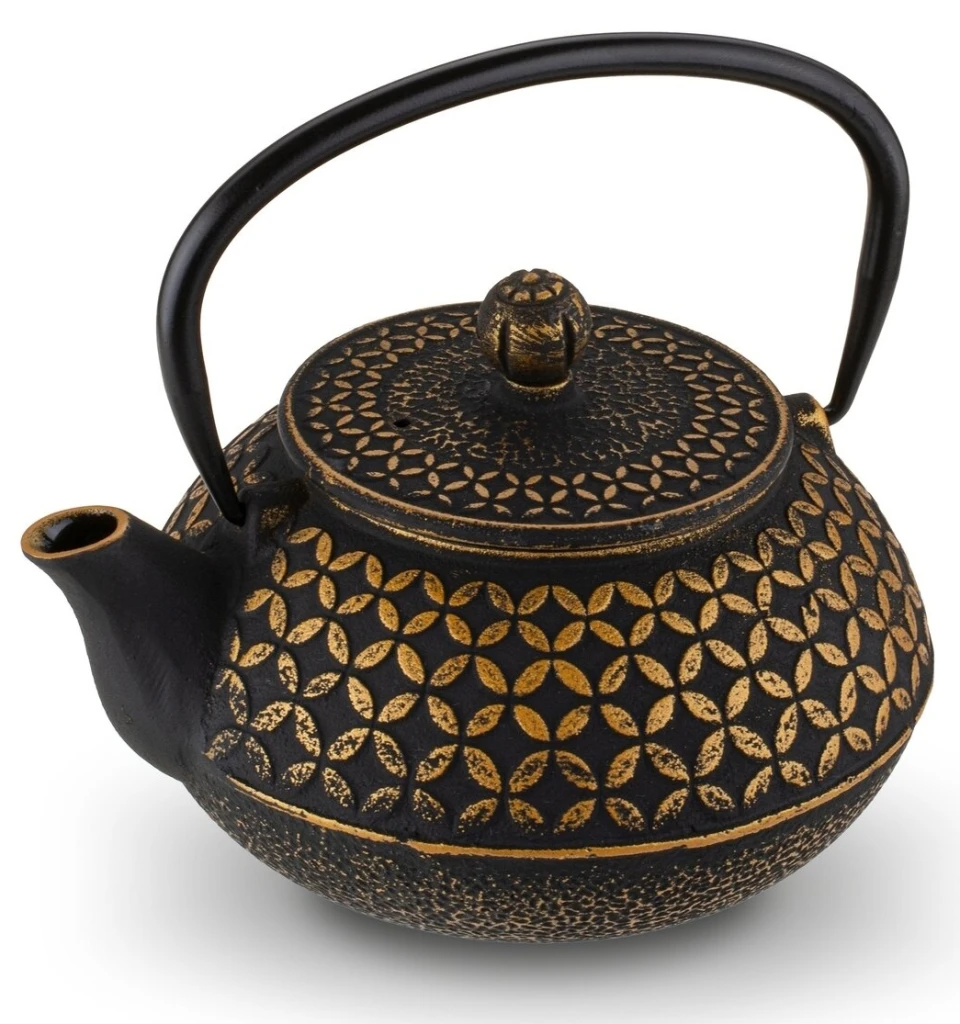 Заварочный чайник konighoffer hanako 0.8l gold/black 2
