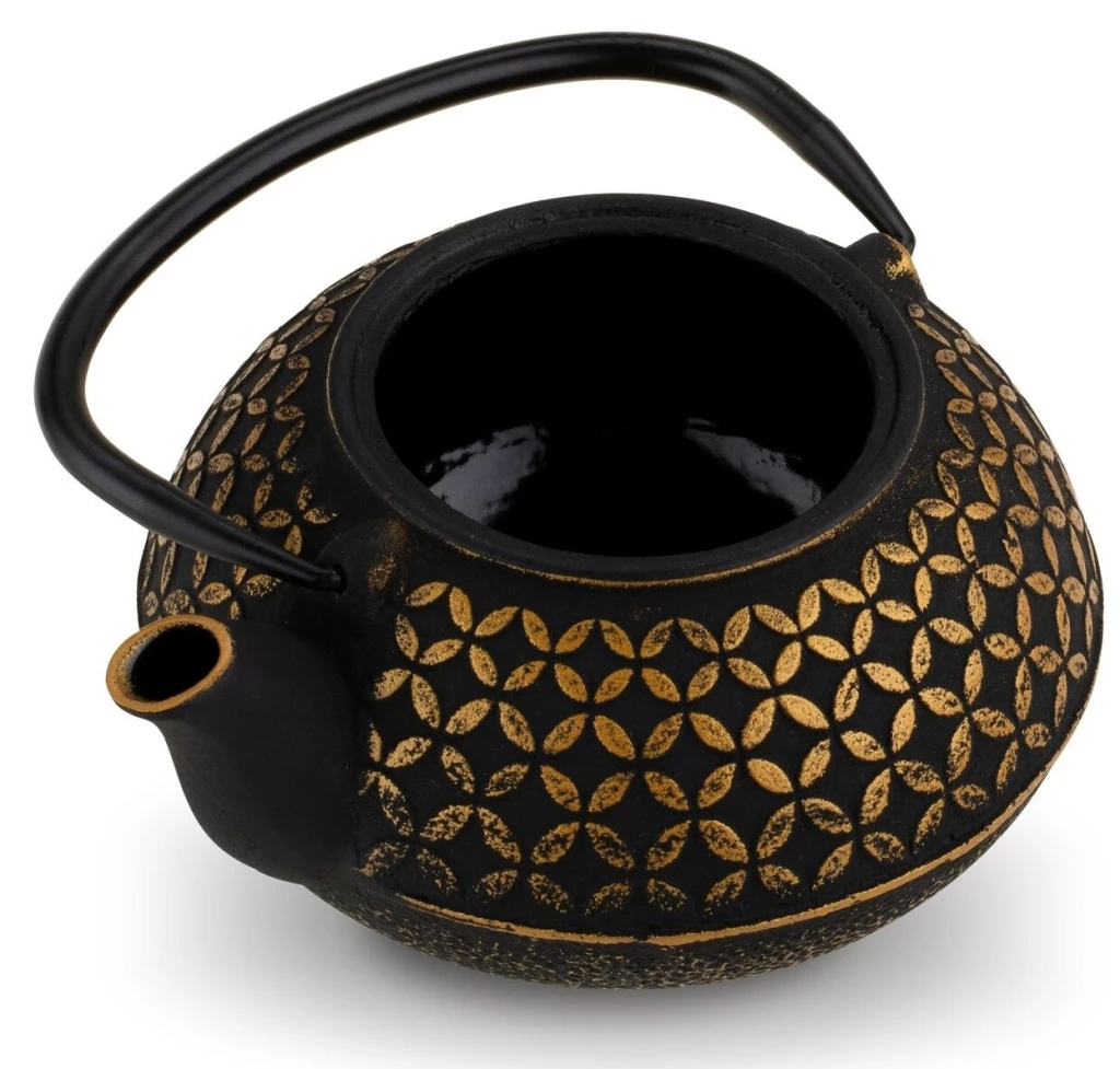 Заварочный чайник konighoffer hanako 0.8l gold/black 4
