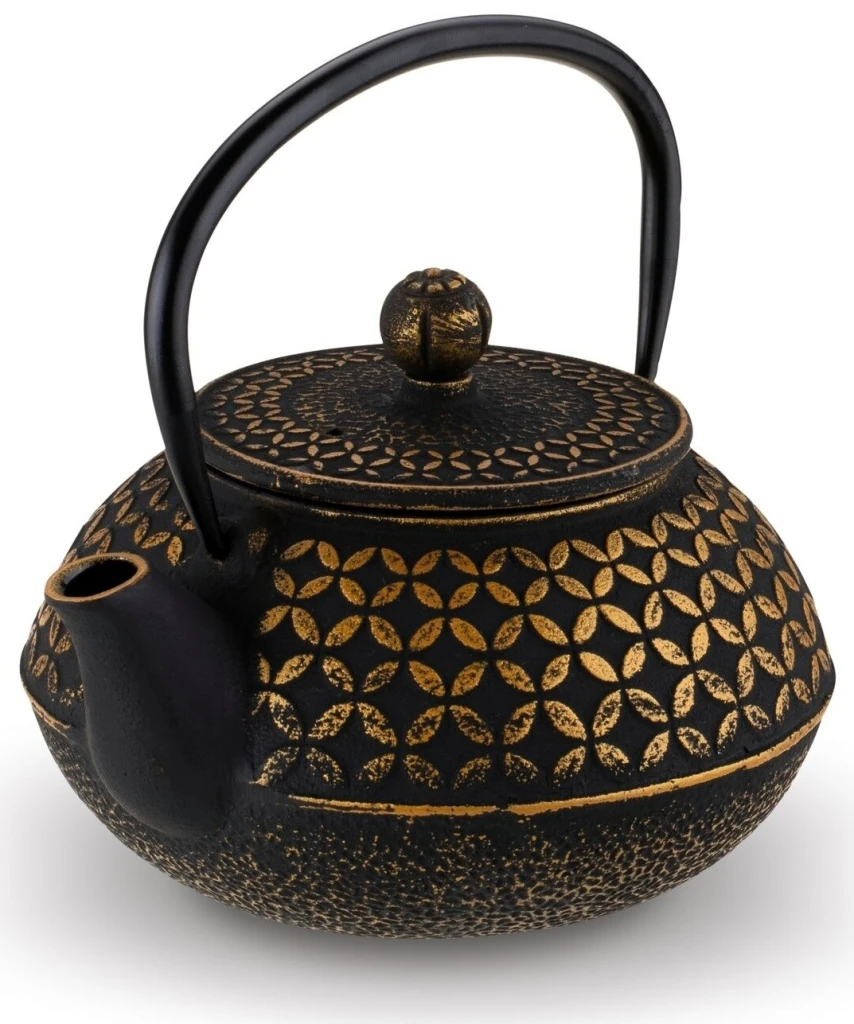 Заварочный чайник konighoffer hanako 0.8l gold/black 3