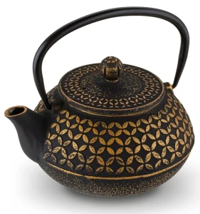 Заварочный чайник konighoffer hanako 0.8l gold/black