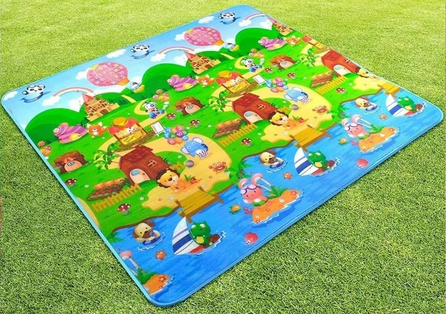 Covor joc pentru copii 4play girl at sea/sun animals 180x200x1.5cm 2