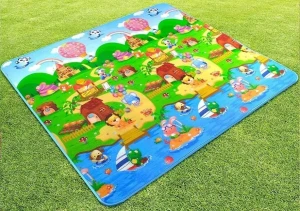Covor joc pentru copii 4play girl at sea/sun animals 180x200x1.5cm Thumbnail 2