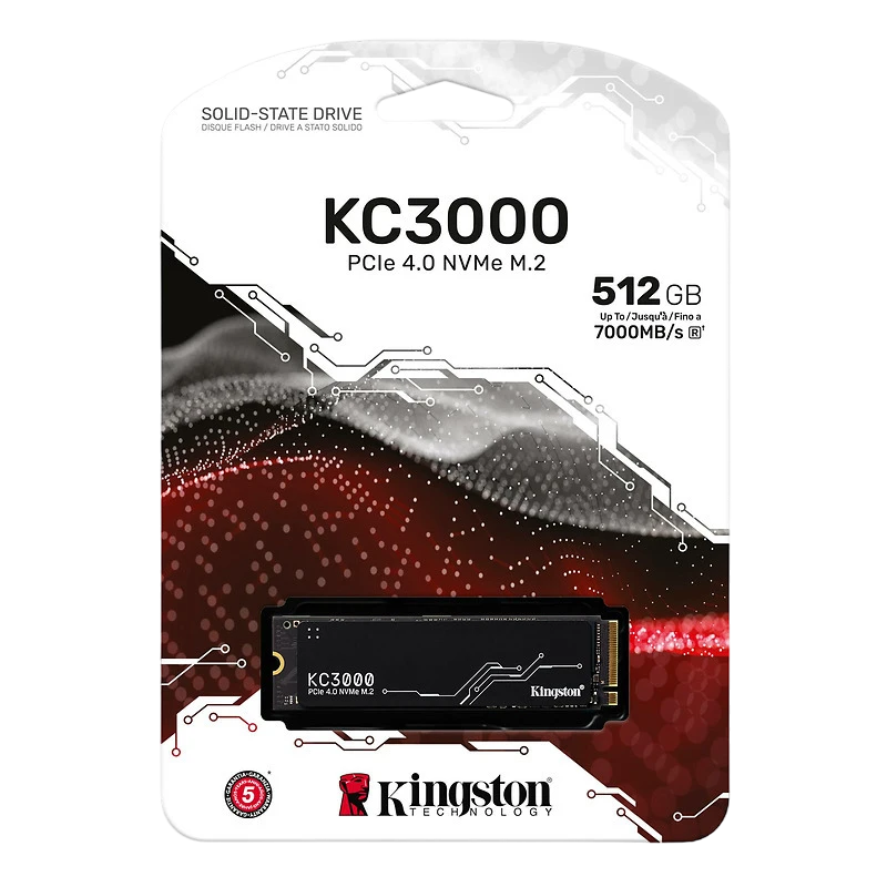 Накопитель ssd kingston kc3000, 512гб, skc3000s/512g 4