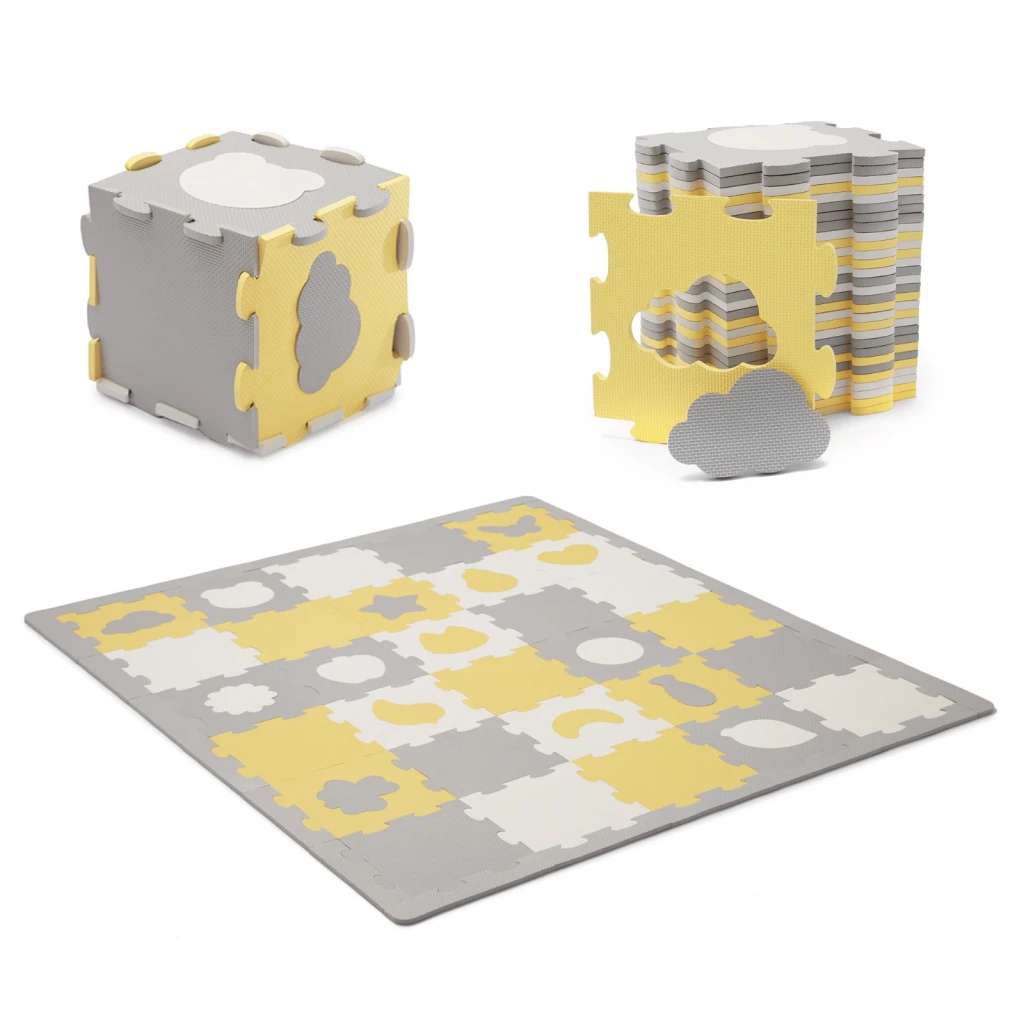 Коврик-пазл kinderkraft luno sharpes yellow (kplush00yel0000) 2